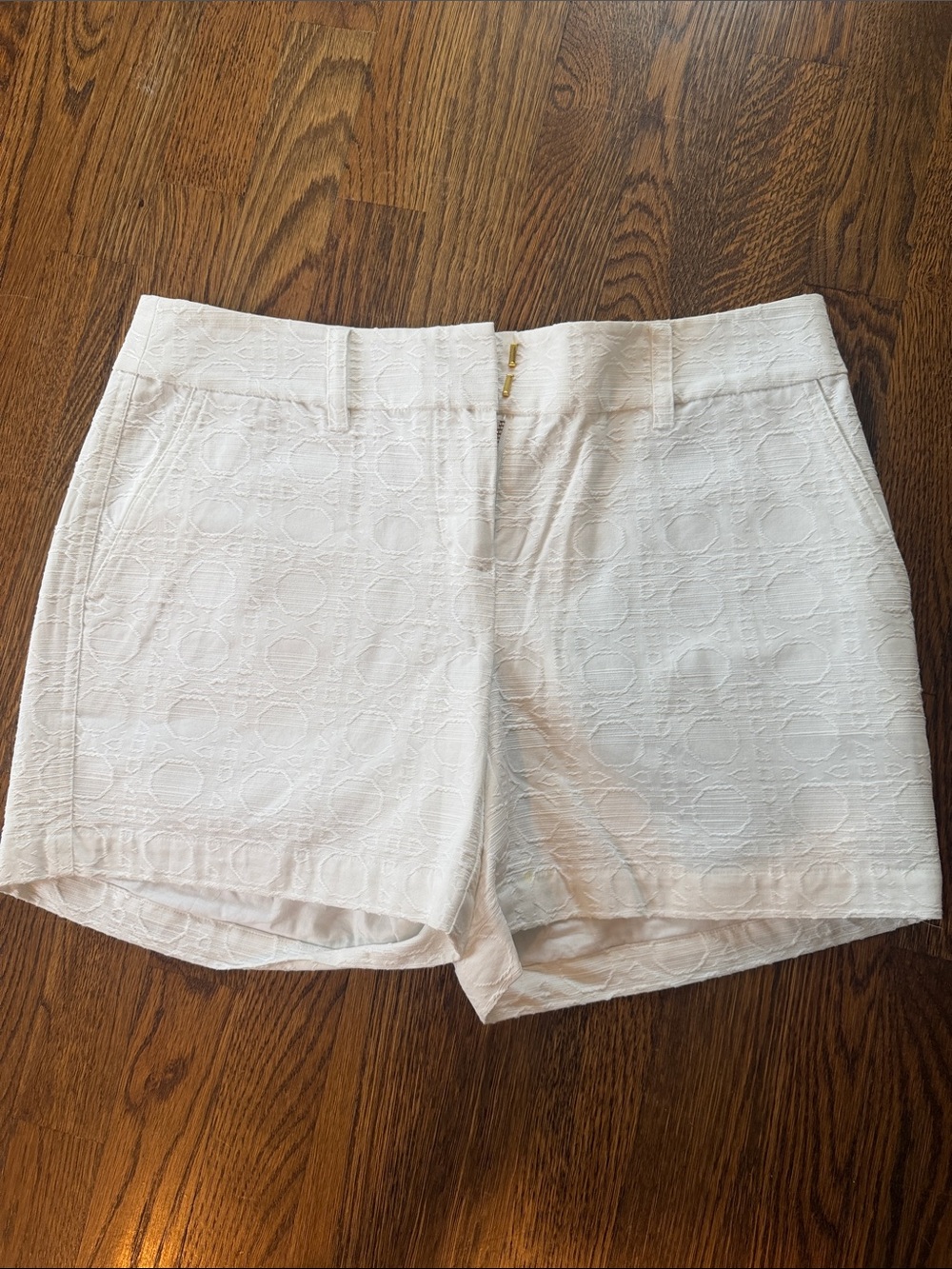 Vineyard Vines White Textured Shorts